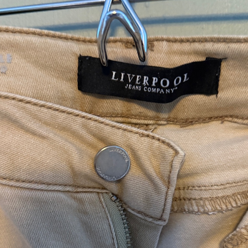 Liverpool Jeans Company Cropped Tan Jeans - Picture 2 of 3